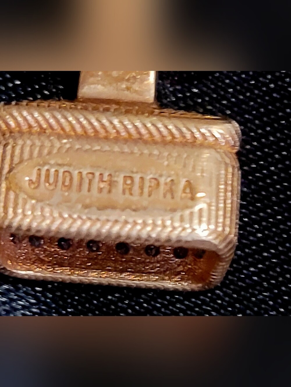 Judith Ripka Unique Style Rose Gold link bracelet. Diamonique. 6 1/2 Rare Find - Picture 3 of 11